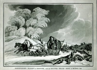 Napoleon in Disguise During the Retreat from Russia in 1812 by William Atkinson